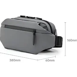 Сумка поясна Mijia Multifunction Sports and Leisure сіра [120876] - мініатюра 3