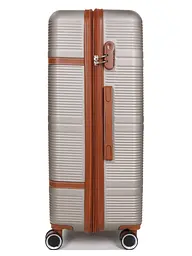Валіза велика L ABS-пластик Worldline Airtex 629 76×52×30см 110л Шампань - мініатюра 5