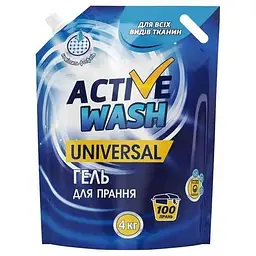 Гель для прання ACTIVE WASH 4л дой-пак UNIVERSAL
