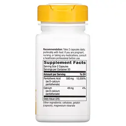 Вітаміни та мінерали Nature's Way Pantothenic Acid, 100 капсул - мініатюра 2
