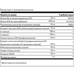 Комплекс для мозку та пам'яті Swanson Brain Essentials 60 вегетаріанських капсул (100-65-7638997-20) - мініатюра 3