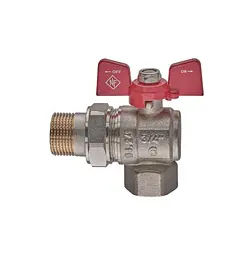 Кран кульовий з американкою Nolf classic 3/4" кутовий NFC.941-08 (NF3156) - мініатюра 2