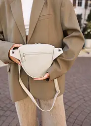 Жіноча кросбоді сумка бананка Sambag Sofi сіра 20 × 18 × 5 см (88193030) - мініатюра 6