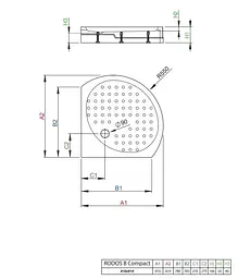 Душовий піддон Radaway Rodos B 90x90 Compact 4D99155-03 - мініатюра 6