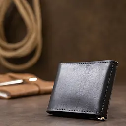 Чоловічий шкіряний зажим для грошей GRANDE PELLE 10х8х0,7 см acs0018647 - мініатюра 7