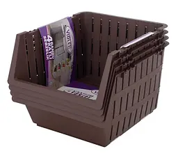 Корзина Violet House Coffee Бамбу, 4 шт., коричневий (1021 Бам CF Наб4 шт) - мініатюра 3