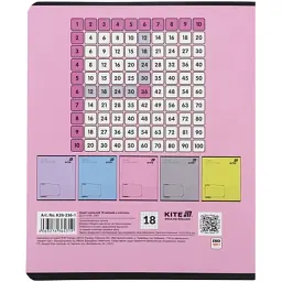 Зошит Kite One color, 18 аркушів, клітинка (K26-236-1) - мініатюра 8