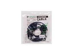 Кабель PowerPlant (KD00AS1205) HDMI - HDMI, 10м, позолочені конектори, 1.4V, Nylon, Double ferrites - мініатюра 3