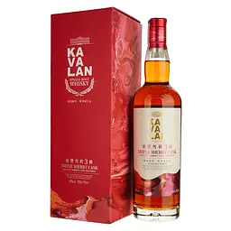 Віскі Kavalan Triple Sherry Cask Single Malt Taiwan Whisky 40% 0.7 л у подарунковій упаковці - мініатюра 2