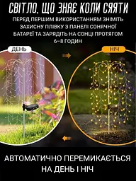 Садовий світильник на сонячній батареї «Плакуча верба» - мініатюра 3