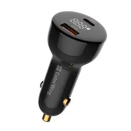 Автомобільний зарядний пристрій, Black, 100 Вт, 1xUSB, 1xType-C, Auto ID ColorWay teh0033870