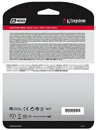 Накопичувач SSD 480GB Kingston SSDNow A400 2.5 SATAIII (SA400S37/480G) - мініатюра 5