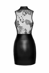 Сукня Noir Handmade F241 Short dress with powerwetlook skirt and tulle top, L - мініатюра 6