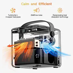 Портативний проектор Full HD TouYinger G5 з акумулятором 15000 mAh XPRO (G5 (battery)_22399) - мініатюра 2