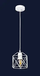 Світильник підвісний Levistella 756PR101F-1 WH, E27, 60W, білий метал, стиль лофт - мініатюра 2