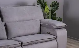 Диван Ego Home Денвер з електричним реклайнером сірий (без консолі) - мініатюра 6