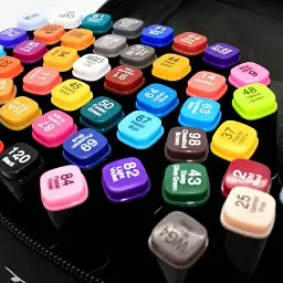 Набір скетч-маркерів 168 шт.. для малювання двосторонніх Touch, спиртові маркери для скетчингу - мініатюра 3