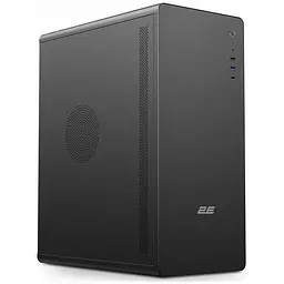 Корпус 2E Credo V500B, чорний, без БЖ, Mid Tower, для ATX / Micro ATX / Mini ITX, 1xType-C / 1xUSB 3.0 / 1xUSB 2.0, макс. CPU -