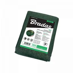 Сітка захисна Bradas затінення 55% 60 г/м² 1.5х10 м AS-CO6015010GR/P