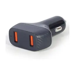Зарядний пристрій Gembird 2 port 36W QC3.0 (TA-U2QC3-CAR-01)
