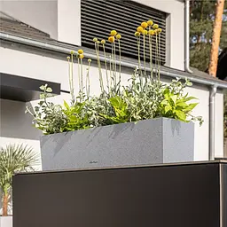 Вазон Lechuza Balconera Stone 100 пісочно-бежевий (15437) - мініатюра 3