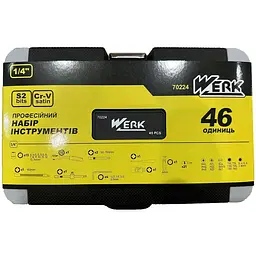 Набір інструментів Werk професiйний 1/4" 46 одиниць (128456) - мініатюра 2