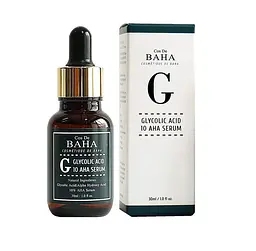 Сироватка з гліколевою кислотою для проблемної шкіри Glycolic Acid 10 AHA Serum Cos De Baha 30 мл