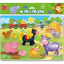 Розвиваючі м'які пазли Vladi Toys Ферма 24 елементи VT1102-18