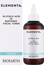 Тонік для обличчя Bioearth Elementa Glycolic Acid 7% Buffered Facial Toner 200 мл - мініатюра 2