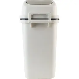 Відро для сміття MBM My Home з кришкою 6 л сіре (BIN-12 6L GRAY) - мініатюра 5