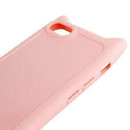 Чохол TPU GETMAN Cat with straps для Apple iPhone 16e / 17e (6.1) Pink - мініатюра 4
