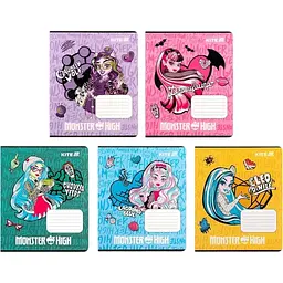 Набір зошитів Kite Monster High 12 аркушів в клітинку 25 шт. (MH25-232)