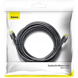 Кабель Baseus Cafule HDMI - HDMI 5m CADKLF-H01 Black - мініатюра 2