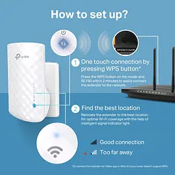 TP-Link Повторювач Wi-Fi сигналу RE190 AC750 OneMesh - мініатюра 5