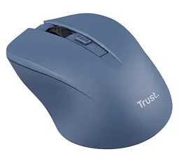 Миша бездротова Trust Mydo Silent, синій, USB 2.4GHz, оптична, 1000/1400/1800 dpi, 4 кнопки, зниження звуку клацання миші