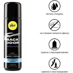 Анальна змазка Pjur backdoor Comfort water glide 250 мл - мініатюра 2
