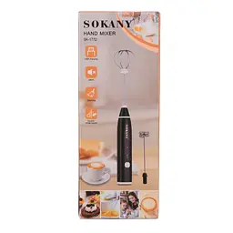 Капучинатор ручний Sokany SK-1772 безшумний акумуляторний, білий - мініатюра 4