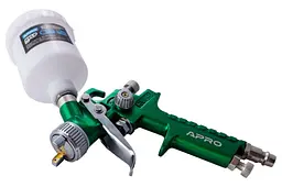 Пневматичний фарбопульт HVLP APRO 100 мл x 0.8 мм ВБ пластик - мініатюра 2