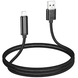 Дата кабель Hoco U127 Power USB to Lightning (1.2m) Black - мініатюра 3