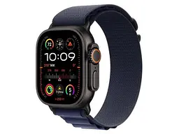 Ремешок Apple Alpine Loop Navy - Black Titanium Finish для Watch 44/45/46/49mm - Medium (MYPX3) - миниатюра 3