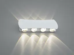Сучасний фасадний світильник для вулиці Diasha DFB-8623-8WH білий LED IP67 21 см - мініатюра 2