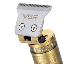 Тример акумуляторний для бороди та волосся VGR V-085 Gold (3_02538) - мініатюра 4