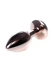 Анальна пробка - Jewellery Red Gold Plug Dark Blue - мініатюра 4