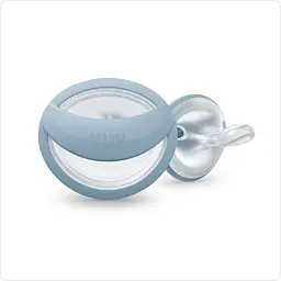 Пустушка ортодонтична Nuk Mommy Feel розмір1 синя бежева 2 шт. (3952563) - мініатюра 2