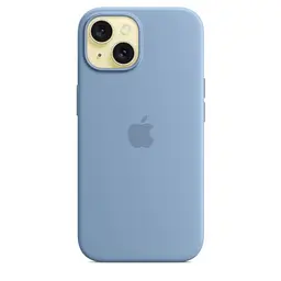 Силіконовий чохол CasePro Silicone Case with MagSafe Winter Blue для iPhone 15 - мініатюра 3