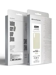 Силиконовый чехол с MagSafe для Samsung Galaxy S25 Edge 5G, ICON2 MagCase, бежевый, противоударный, панель с мягкой подкладкой, защита всего корпуса, поддержка беспроводной зарядки, совместим с защитными стеклами и пленками, ArmorStandart (ARM88092) - мініатюра 10