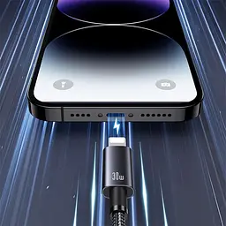 Кабель Usams US-SJ662 USB-C to Lightning 30W 3A 1.2m Tarnish (SJ662USB01) [138986] - мініатюра 10