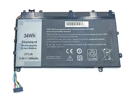 Акумулятор для Dell 271J9 Latitude 13 7000, 7350 (GWV47, YX81V, MN791) (11.1V 3000 mAh 34Wh) - мініатюра 2