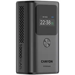 Батарея універсальна Canyon 10000mAh OnPower 130 TFT PD/30W Dark Grey (CNS-CPB130DG) - мініатюра 3