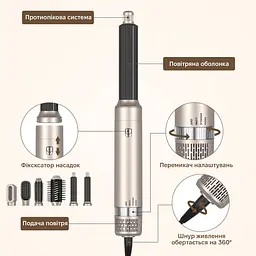 Стайлер для волосся Inspire WT-632-5IN1 Gold - мініатюра 3